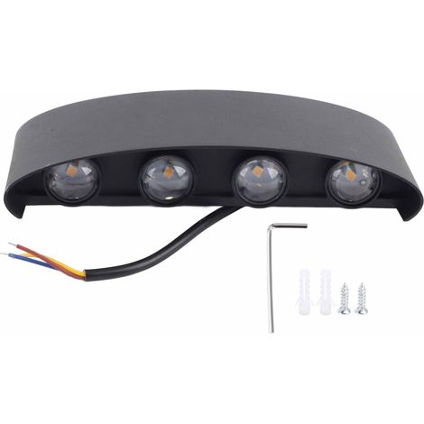 Jeffergarden Applique Murale LED 8W Lampes d'clairage Décoratives tanches pour Salon Chambre 85-265V (1/4)