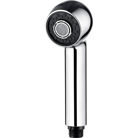 Ersatzduschkopf mit 2 Strahlarten, kompatibel mit Küchenarmaturen, Chrom, Silber