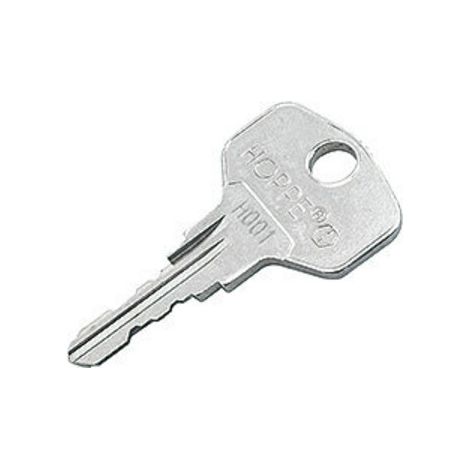 HOPPE Fenstergriffschlüssel gleichschließend H001 Eisen, vernickelt