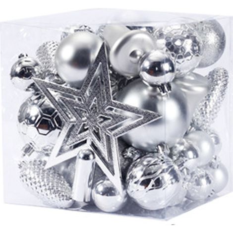Boule De Noel Incassable - 45 Pièces - Décoration Arbre De Noël - Pour Intérieur Et Extérieur (1/5)