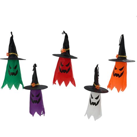 5-Piece Halloween Witch Hat Decorative Lights (1/5)