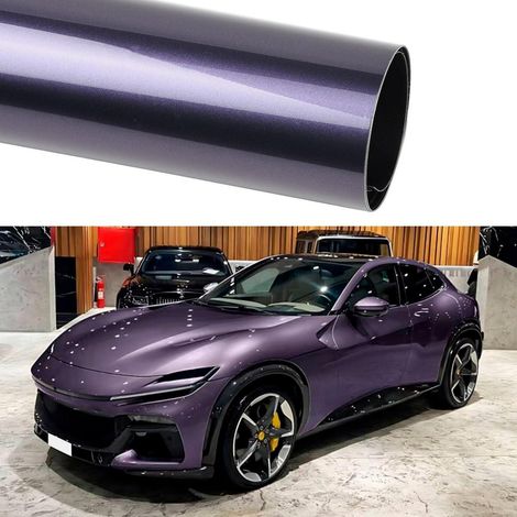 Autofolie Lila Glänzend mit Metallic-Effekt, Car Wrapping Folie für Auto, Motorrad, Fahrrad (1/5)