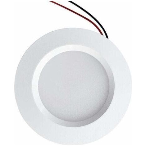 Mini Recessed LED Spotlight drilling 55mm diameter 68 mm Compact 3W DC12V waterproof IP54 Bathroom, kitchen, furniture (Aluminium, Natural White 4000K) [Energy Class E] (1/4)