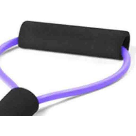 Elastisches Widerstandsband in Achterform, ideal für Fitness und Indoor-Übungen (lila). (1/5)