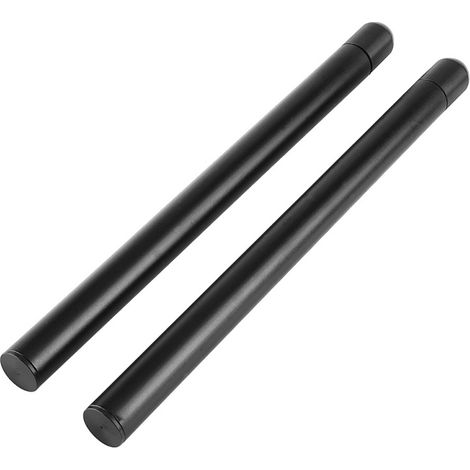 Beyamis paire de tubes de guidon universels 7/8" (300 mm) pour moto, à clipser, accessoire de rechange noir (1/5)