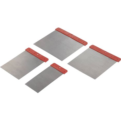 Basetech BT-1882845 Grattoir mural en acier au carbone avec manche en plastique rouge C656131 (1/3)