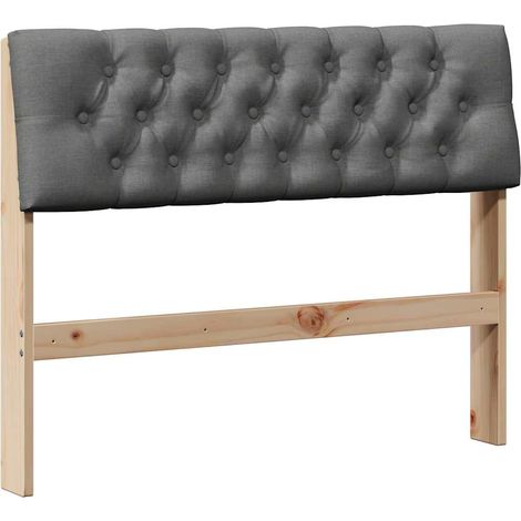 Maison Exclusive - Gepolstertes Kopfteil Dunkelgrau 100 cm Massiv