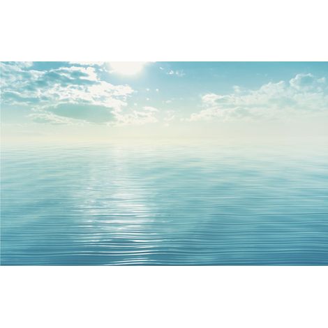Komar Wandtapete - La Mer Bleue - 250 x 400 cm - Digitaldruck - klassischer Stil Maritim Naturmotiv (1/2)