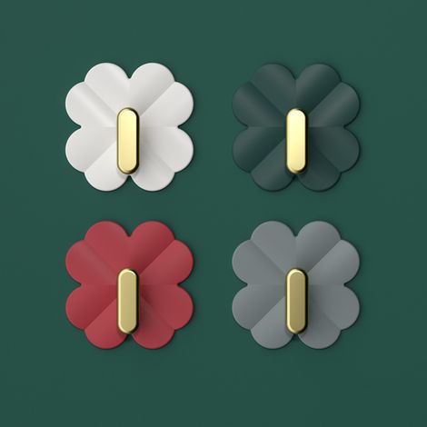 Lntyq Beschädigungsfreier, selbstklebender Wandhaken, robuster Taschenhaken, dekorativer Handtaschenhaken, selbstklebender Wandhaken für Handtücher, einfach zu verwenden, 5,5 x 5,5 x 2 cm (1/5)
