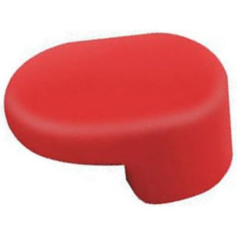 Protezione antipolvere per gancio parafango posteriore in silicone compatibile con monopattino elettrico (rosso)