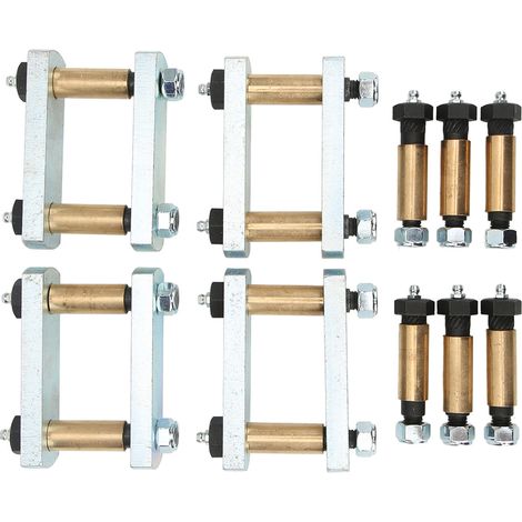 Kit de manilles de ressort à lames robustes de 3 1/8 po avec bagues en bronze pour suspensions de remorques VR à essieu tandem CRE3000 (1/5)