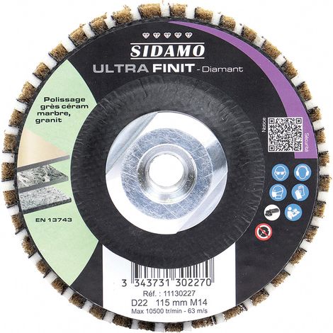 Roue diamantée à profil demi‑rond ULTRA FINIT SIDAMO - 11130227 (1/4)