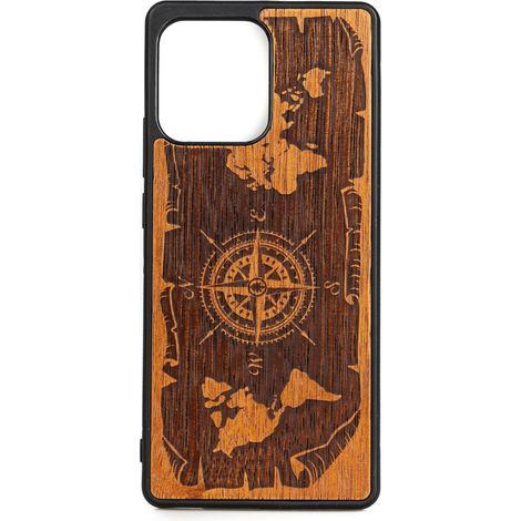 Custodia in legno Bewood Motorola Edge 40 Pro WIND ROSE MERBAU (1/2)