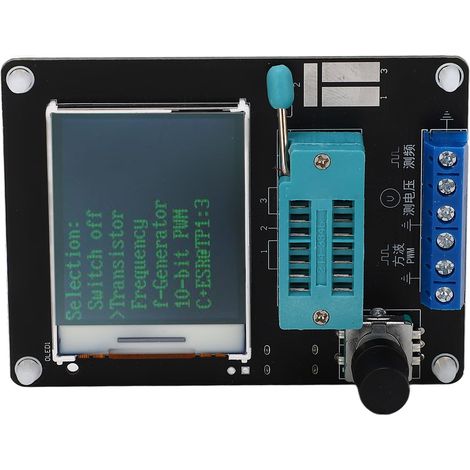 5V DC Transistortester, 1,77 Zoll TFT-Farbbildschirm, misst Kapazität, Induktivität, ESR, Spannung und Frequenz (vollständige englische Version). (1/5)