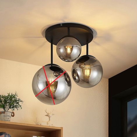 [NEUWERTIG] Lindby Teeja Deckenlampe Deckenleuchte Deckenlicht Glaskugeln Siehe Text/Foto B-Ware