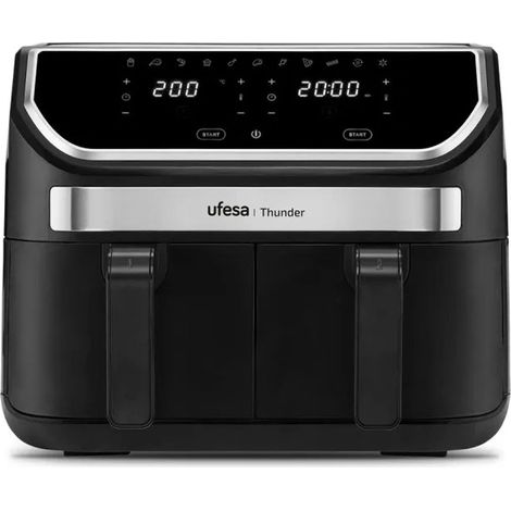 UFESA FRITADEIRA S/OLEO 9LT 1700W 11PROG C/ 2CESTAS PRETA