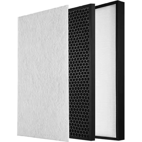 (1 jeu) Filtre HEPA et filtre désodorisant à charbon actif F-ZXTP70Z et F-ZXTD70Z compatibles avec les purificateurs d'air Panasonic F-PXU70, F-PXU70A et F-PXU70M. (1/4)
