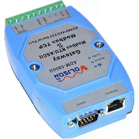 Serveur passerelle Modbus industriel ADM-5850G : prise en charge MODBUS RTU/ASCII vers Modbus TCP, port série PLC - JXLGV (1/4)