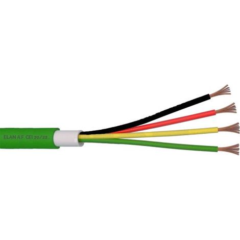 Elan cavo automazione cancelli 4x0,50 100% rame doppia guaina GR2 100mt - 040451