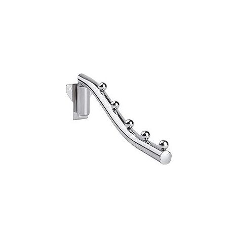 TAISHENGDA 5-köpfiger Wandgarderobenhaken – Moderner minimalistischer Stil, Chrom-Finish, 28 cm (1/5)