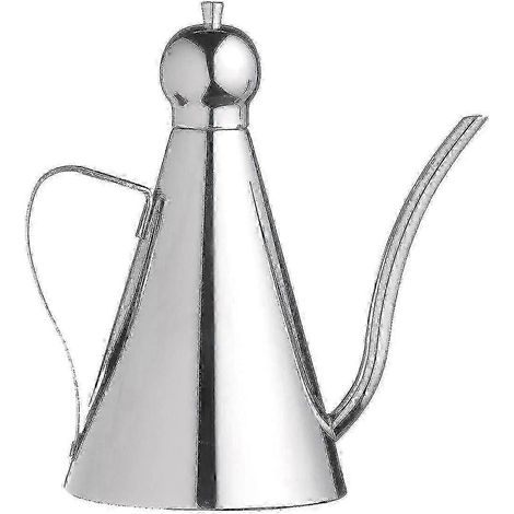 Distributeur d'huile d'olive, pot à huile/vinaigre de cuisine en acier inoxydable de 350 ml, bouteille anti-goutte (1/4)
