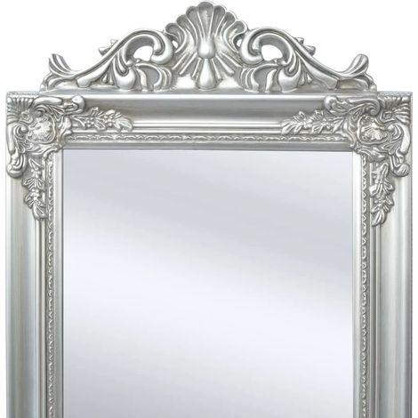 Maison Exclusive - Specchio Autoportante Stile Barocco 160x40 cm Argento