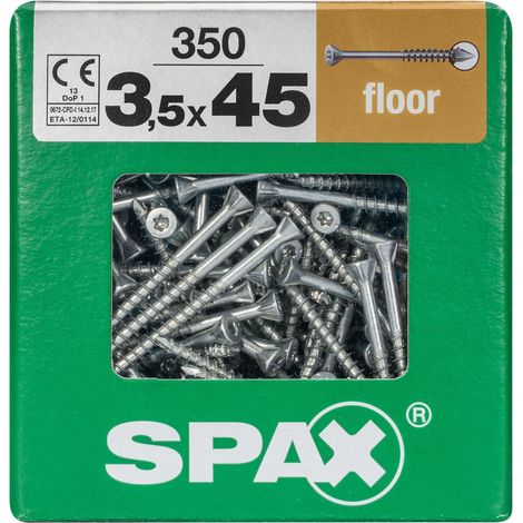 Spax Dielenschrauben 3.5 x 45 mm TX 10 - 350 Stk. Holzschrauben (1/3)