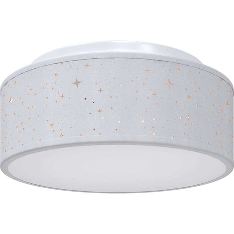 Lampe de plafond Gris 30 x 30 x 13,5 cm tissu
