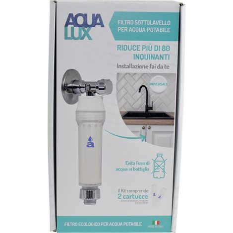 Aquasan Filtro Sottolavello AQUALUX Con Sistema Brevettato In Argento 999 Universale (1/4)