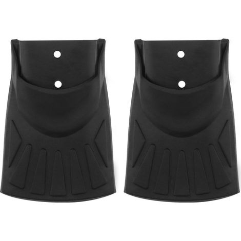 Taille-bavette de Vélo Rallonge de Garde-boue Arrière et Avant Motif Queue de Poisson Noir (1/5)