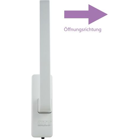 beschlagswelt Ott GU 34225 Drehgriff Dirigent mit Aussperrsicherung 30152 links weiß K-20179-00-L-7
