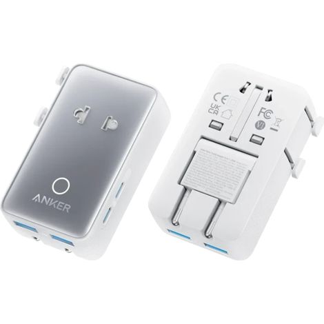 Carregador universal de viagem Anker Nano Travel 20W 2×USB-C + 2×USB-A Branco