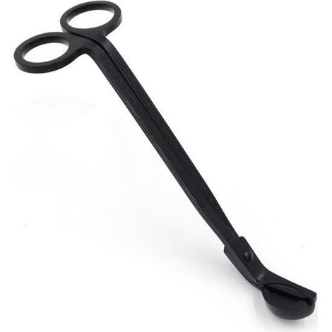 Tondeuse à mèche de bougie, coupe précise, plateau à débris intégré, ciseaux de coupe, noir (1/5)