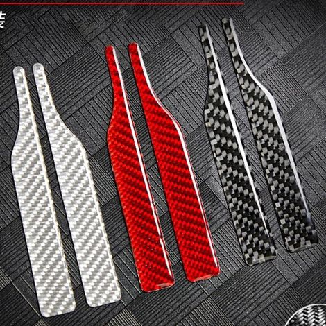 strisce anticollisione per specchietti retrovisori, per auto AAA, accessori in fibra di carbonio, strisce protettive per specchietti retrovisori (1/5)