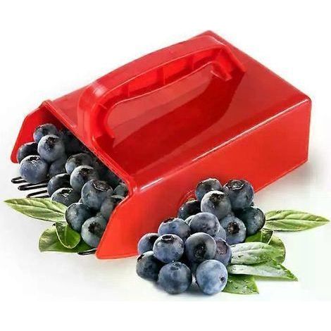 Portable berry picker, metal comb rake, fruit picking shovel, garden tool for harvesting blueberries (1/4)