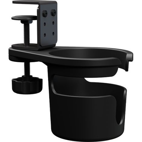 Porte-gobelet de bureau adaptable, rangement pour boissons, porte-gobelet rotatif, porte-gobelet à pince pour bord de table, porte-gobelet à café pour bureau, porte-gobelet pour bureau, porte-gobelet (1/5)
