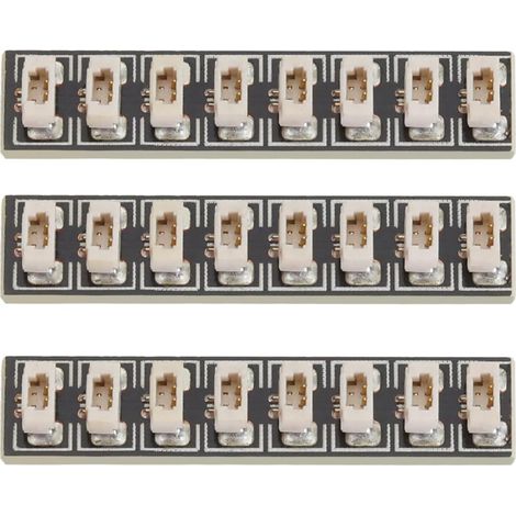 3pcs 8-Port Expansion Boards DIY Kit Compatible with Other Building Blocks for LED Lights, Cables, Power Options, 31.6x6.5mm (1/5)
