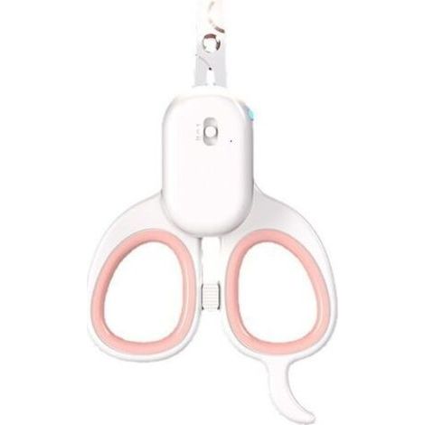 Tagliaunghie per gatti, tagliaunghie professionale multifunzionale per cuccioli e piccoli animali, forbici in acciaio inossidabile, dotate di luce LED ad alta luminosità e luce UV (rosa) (1/4)