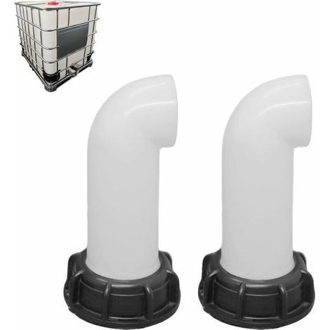 2 Buses de vidange pour réservoir IBC – Vanne à eau 60 mm en polypropylène, adaptateur industriel et domestique (1/5)