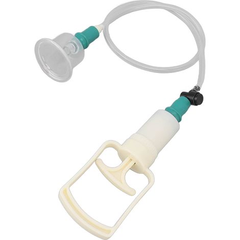 Kit de ventouses pour l'acupuncture chinoise, comprenant une pompe manuelle et 4 ventouses à vide. (1/5)