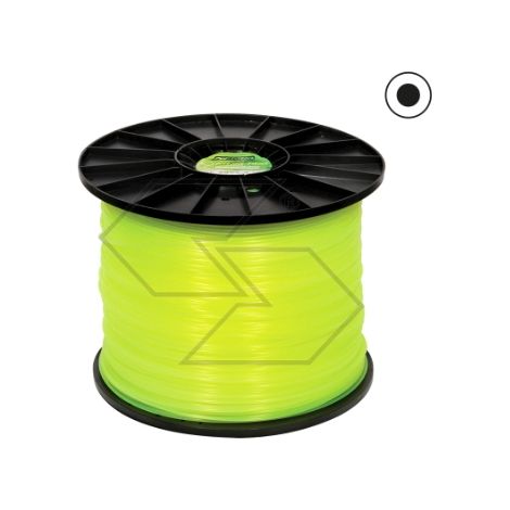 Bobina de 15 kg de hilo para desbrozadora STRONG sección redonda Ø 6,0 mm longitud 430m