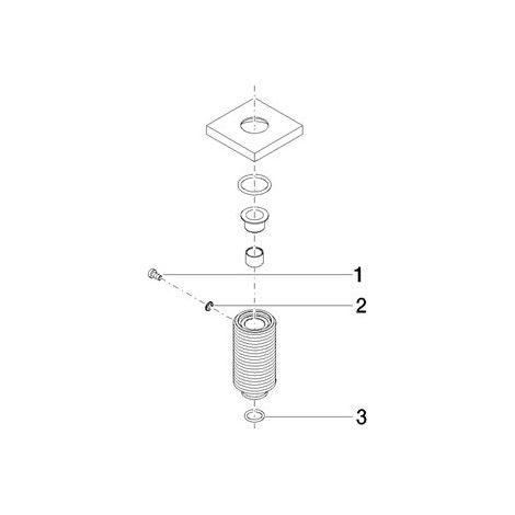 Dornbracht 90277802300-00 couvercle pièces de rechange