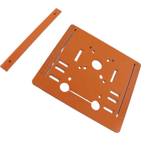 Plaque de base pour scie circulaire, plateau de guidage pour défonceuse, table de travail pour bois, 28x25cm (1/5)