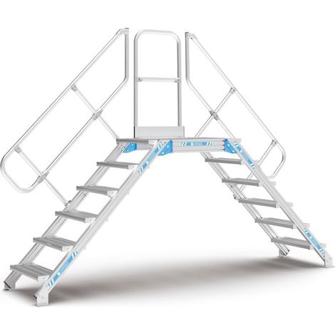 ZARGES LM-Überstieg 45° 4 Stufen, 800 mm breit, Höhe 740 mm (1/5)