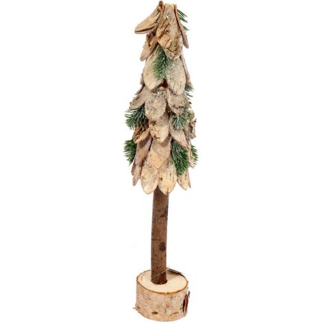 Weihnachtsbaum aus Holz, 38 cm – Grünes Dekorationselement (1/3)