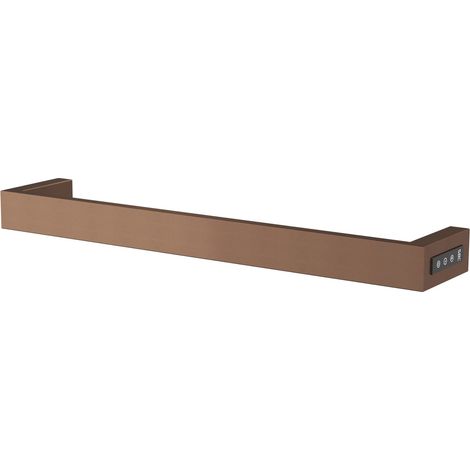 JTP Zen Dry Electric Bar Towel Rail 600mm W - Brushed Bronze (1/4)