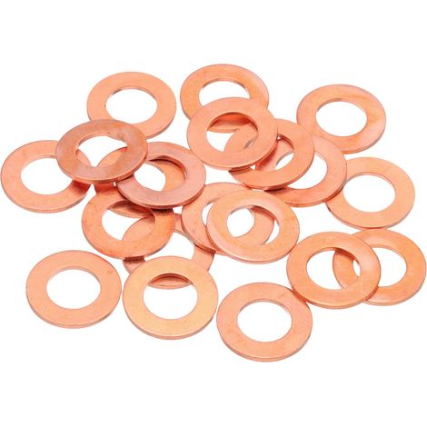 20Pcs Rondelles Plates Cuivre M12 12x22x1.5mm Joint D'Etancheite (1/5)