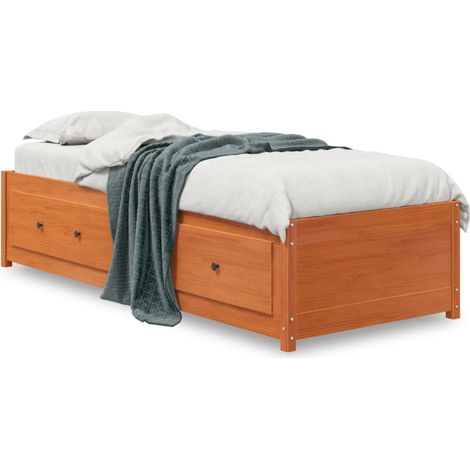 Maison Exclusive - Tagesbett ohne Matratze Wachsbraun 90x200 cm M (1/5)