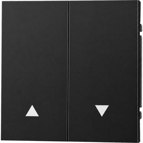 Interrupteur pour rideau double (2 gang) noir toucher doux (Black Soft Touch) 13 × 9 × 10 cm commande volet roulant – Livraison gratuite