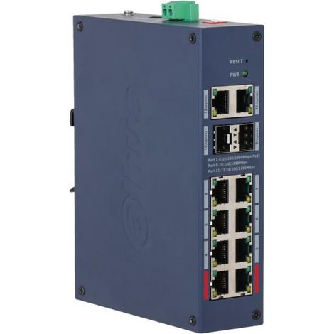 Zarządzalny switch przemysłowy PoE CHS4212-8GT-110 8-portowy SFP Dahua